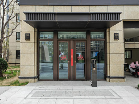 仿銅拉絲樓宇門